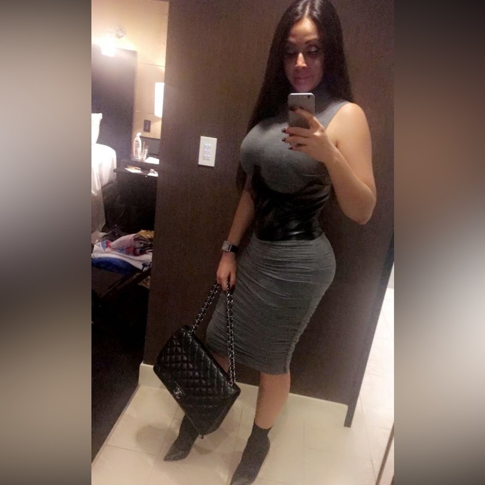 Bailey/44 Gray turtleneck dress
